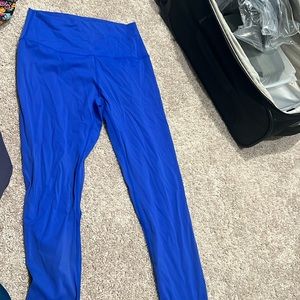 Born Primitive Nylon and spandex workout leggings. Like NEW. Electric Blue
